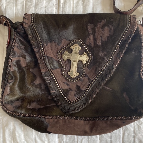 Jose Luis Calf Hair Leather German Silver Bag - Picture 7 of 15